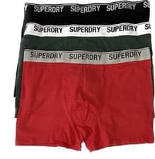 Image of Superdry Men's Boxer Single Underwear Multi Color Waist Band Mixed Colors