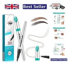 Image of Buildable Waterproof Brow Pen with 4 Fork Tips for Effortlessly Defined Eyebrows