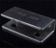 Image of CHROME ADJUSTABLE SUPPORT FIXING BRACKETS FOR ACRYLIC, WOOD OR GLASS SHELF (SUS)