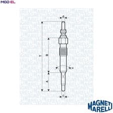 Image of 4x GLOW PLUG 062900028304 FOR SKODA OCTAVIA/Combi FABIA/Praktik GAZ SOBOL