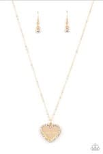 Image of Paparazzi The Real Boss Gold Necklace And Earrings ( Mom)