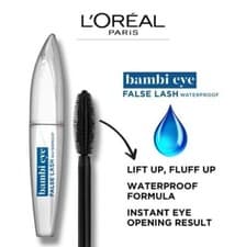 Image of L'Oreal Paris Bambi Eye Waterproof Mascara Black Sealed.