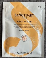 Image of Sanctuary Spa Salt Scrub Infused With Jojoba, Coconut & Almond Oils - 60g Sachet
