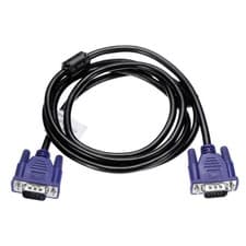 Image of VGA Cable (5 ft 9 Pin) - Male to Male Video Cable Adapter Cord, Blue