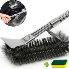 Image of Grill Brush, Grill Brush and Scraper, Grill Brush with Extra Strong Long Handle