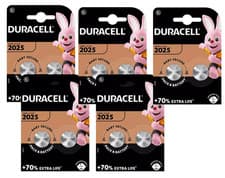 Image of 10x Duracell CR2025 3V Lithium Coin Cell Battery 2025 DL BR2025 Longest Expiry