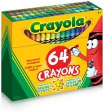Image of Crayola Crayons 52-0064 Crayons Assorted Colors 64 Count Built-In Sharpener NEW