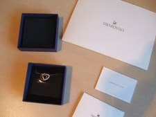 Image of Swarovski Necklace Dear Rose Gold Crystal Heart