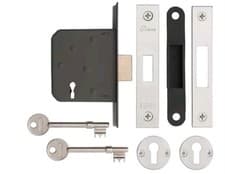 Image of Eclipse Chrome Face 3 Lever Mortice DeadLock 63mm Case Depth