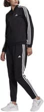 Image of adidas 3 Stripes Women's Tracksuit -Black/White - Jacket & Track Pants - Size XS