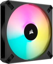Image of Corsair iCUE AF140 RGB ELITE 140mm PWM Fan - Eight RGB LEDs - Black