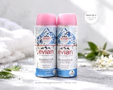 Image of Evian Facial Spray 1.7 oz Pack of 2 Hydrating Mineral Water Mist Travel