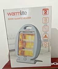 Image of White Quartz Heater by Warmlite WL42006 Folding 400-800W