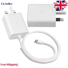Image of Genuine Google Pixel 30W USB-C Fast Charger UK Plug with Cable (Pixel 6–9)
