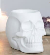 Image of Something Different Ceramic Skull Oil Burner