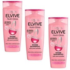 Image of L'Oreal Elvive Nutri Gloss Shine Shampoo 500ml - 3 PACK