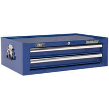 Image of Sealey Superline Pro 2 Drawer Mid Tool Chest Blue