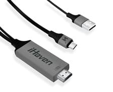 Image of USB-C to HDMI 4K Cable Converter Type-C Adapter for HD TV with USB 3.1 Power