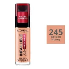Image of Loreal Infaillible 24H Foundation 245 Golden Honey