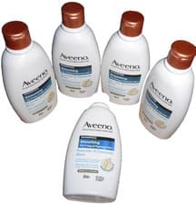 Image of 5 x 300 ml Aveeno Smoothing Shampoo Rosewater Chamomile scalp soothing hair care