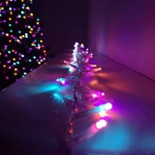 Image of 1000 LED 25m Premier Christmas Outdoor Multi Function String Lights in Rainbow