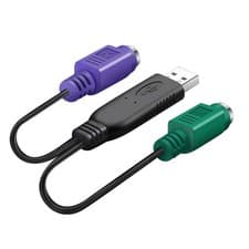 Image of USB Male to PS2 Female Active Converter Cable For Computers keyboards Scanners