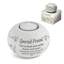 Image of Said with Sentiment Tealight Holder - Special Friend