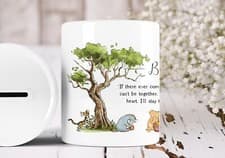 Image of Personalised Winnie the Pooh & Friends Money Box Ceramic Gift Idea