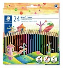 Image of Staedtler Noris Coloured Pencils Assorted 185 C24 school Pencils 24 pack (M)