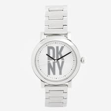 Image of DKNY Soho D Three-Hand Stainless Steel Watch NY6620