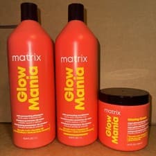 Image of NEW- Matrix Glow Mania Shampoo And Conditioner Liters 33oz + Super Gloss Mask!!