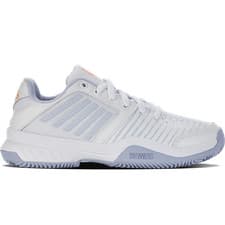 Image of K-Swiss Court Express HB Women's Tennis Shoes - White/Heather/Peach Fuzz
