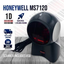 Image of Honeywell Orbit MS7120 Omni-Directional Laser Ruby Barcode Scanner w/USB Cable