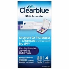 Image of 40 Clearblue Advanced Fertility Monitor Sticks Refill 8 Pregnancy Tests (2 Pack)
