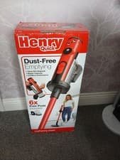 Image of Numatic HEN100 Henry Quick Cordless Stick Vacuum Cleaner Lightweight 25.2V Red