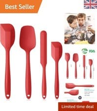 Image of Elegant 6-Piece Silicone Spatula Set - Dishwasher Safe & Ergonomically Designed