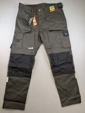 Image of Scruffs Trade Stretch Trousers 38R Graphite Cordura Workwear Pants BNWT