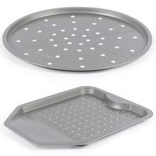 Image of Salter Essentials Pizza & Chip Tray Durable Non-Stick Dishwasher Safe PFOA-Free