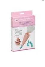 Image of Tala Non-slip Pink Silicone Icing Bag With 5 Nozzles