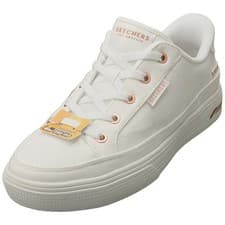 Image of Skechers Slip-ins Arch Fit Arcade Womens Casual Trainers in White - 4 UK