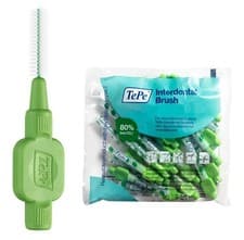 Image of TePe Interdental Brush Original Multi-Pack Green 0.8mm 25-Pack