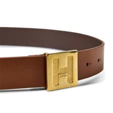 Image of Hugo Boss Womens Karlie Leather Belt Brown 70cm (Fits 26”) RRP £89 New