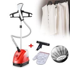Image of 1800W Upright Vertical Garment Clothes Steamer 1.5L 11 Settings W/ Ironing Board