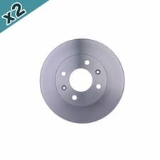 Image of HELLA Brake Disc Front Vented Fits Hyundai i10 Kia Picanto 8DD355112-791