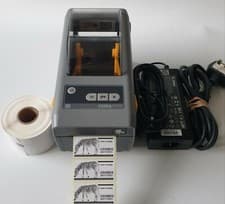 Image of Zebra ZD410 203dpi Thermal Label Printer PSU USB 1000 2x1" Labels 866