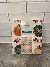 Image of Brand New George Double Pumpkin Bow Cute Duvet Set Autumnal Halloween