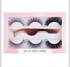 Image of OH MY LASH Multipack Set Black Faux Mink False Strip Eyelashes 3 Pairs New Boxed