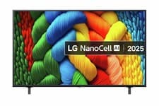 Image of LG 55 Inch TV Smart 4K Ultra HD HDR NanoCell Freesat HD Ashed Blue 55NANO80A6B
