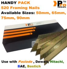 Image of Framing Nails Galvanised Ring Handy Pack 520 for DEWALT , Paslode, Hitachi