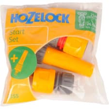 Image of Hozelock 2355 Nozzle Spray Set With Tap Connector, Waterstop & Hose End Connecto